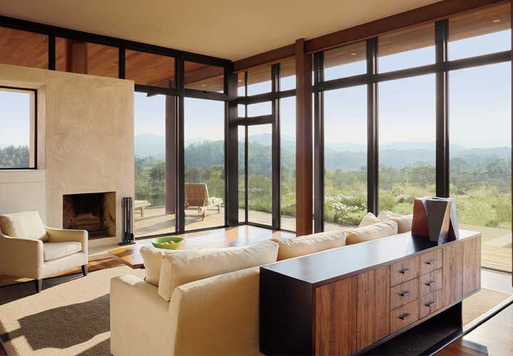 Floor to ceiling home windows